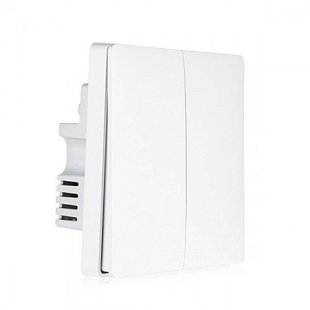 Умный выключатель ZigBee Aqara (двойной,с нулевой линией)