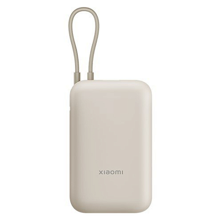 Внешний аккумулятор Xiaomi Mi Power Bank With Cable USB-C 10000mAh Pocket Version Beige (P15ZM)