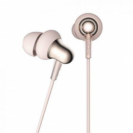 Стерео-наушники 1More Stylish Dual-Dynamic In-Ear Headphones (E1025) Gold
