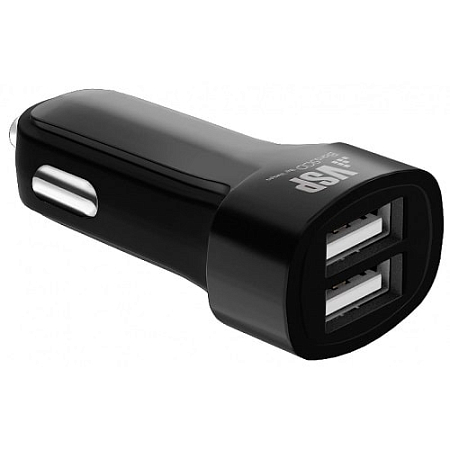 АЗУ Vespa 2USB, 2,4A (черный)